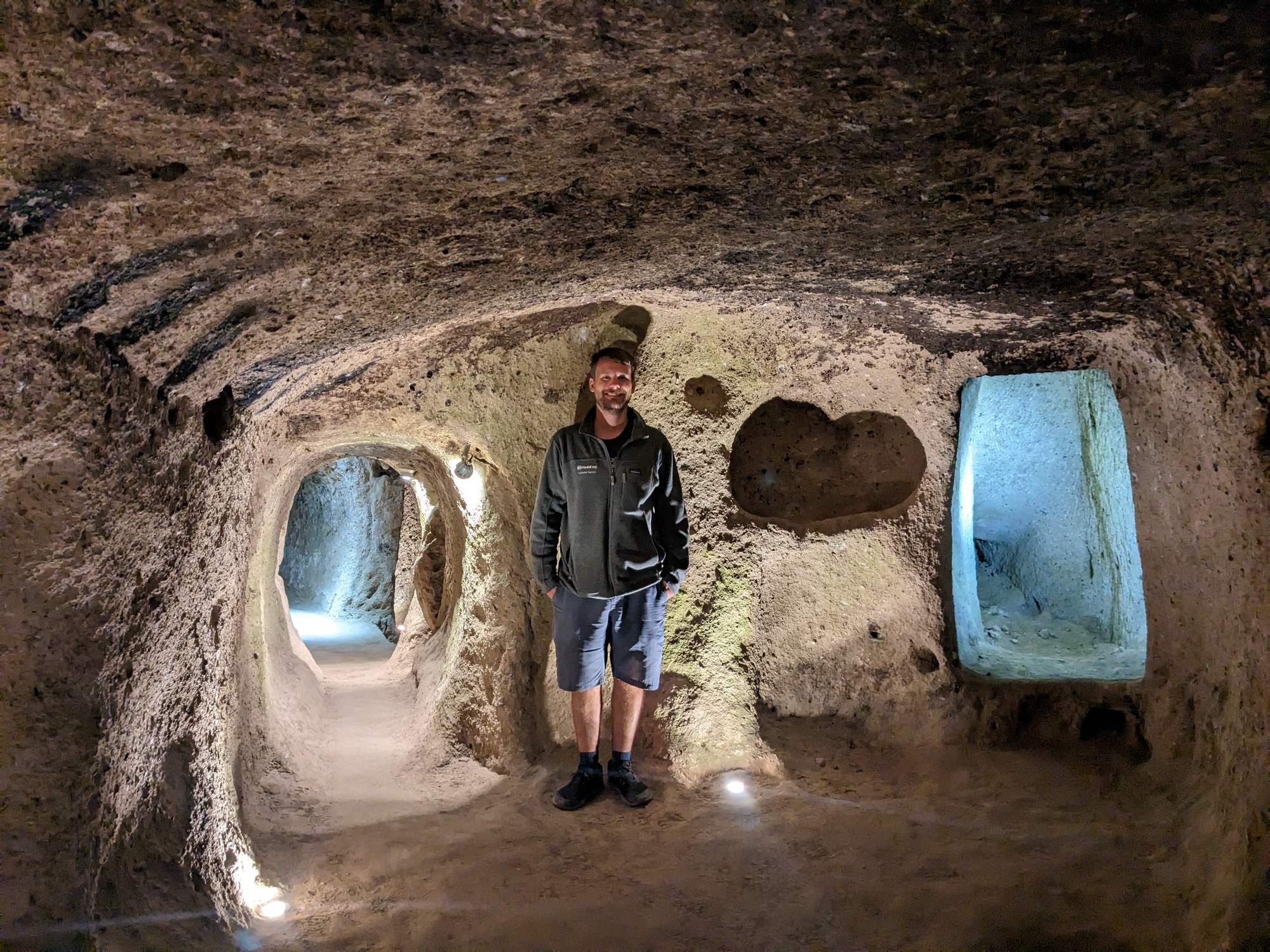 Tyler in a cave