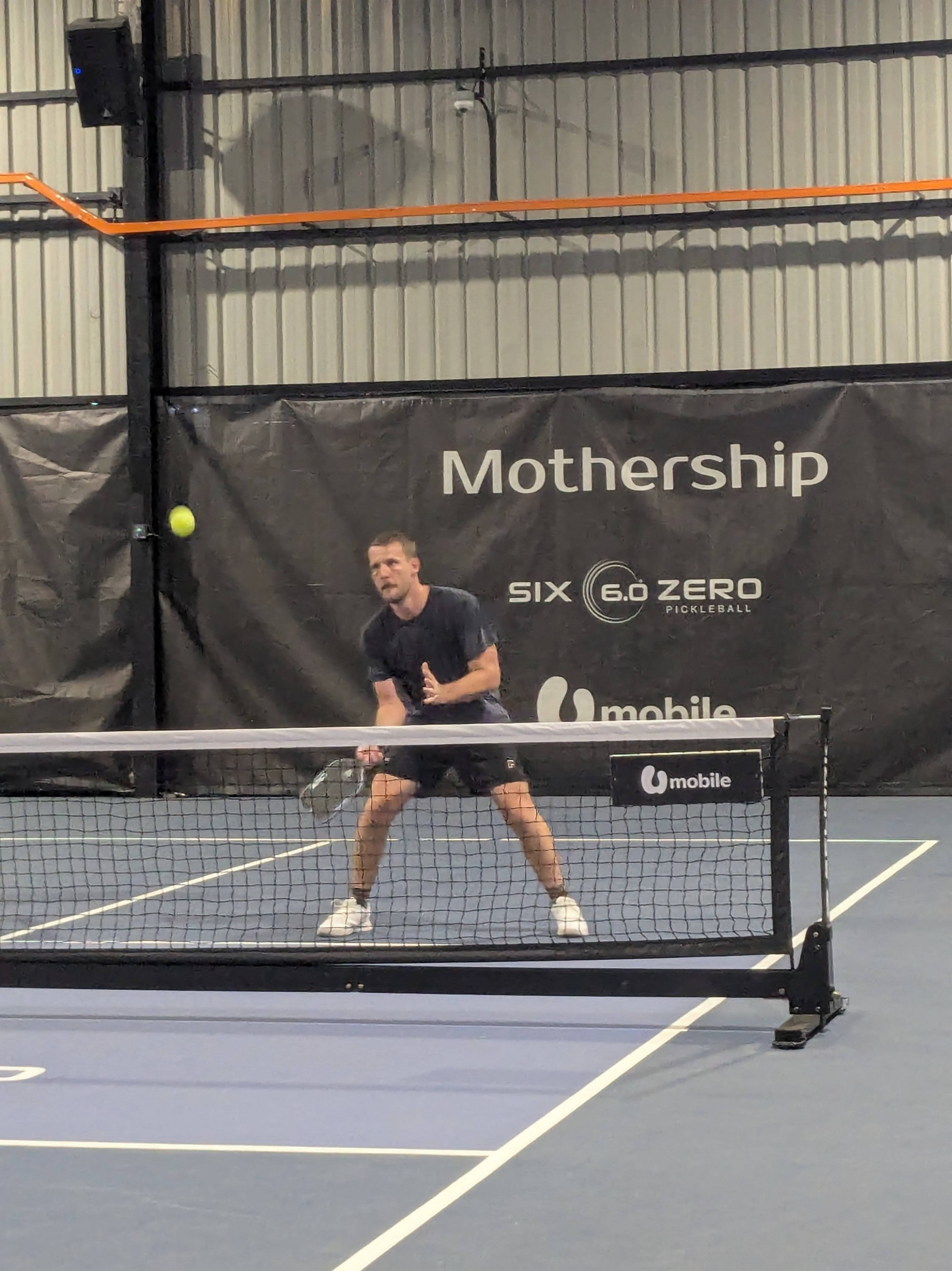 Tyler playing pickleball