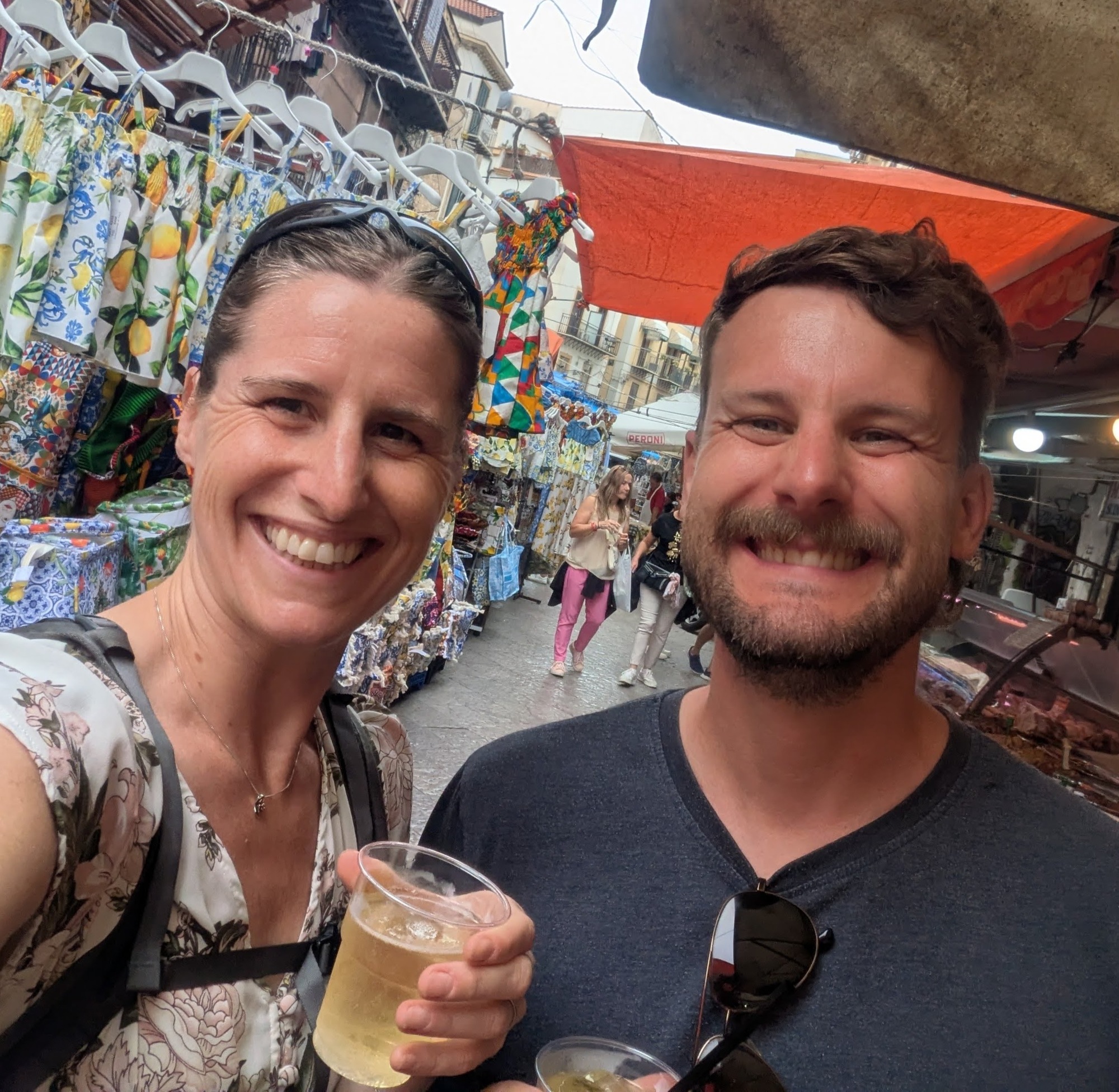 We are starting to love getting drinks at the market