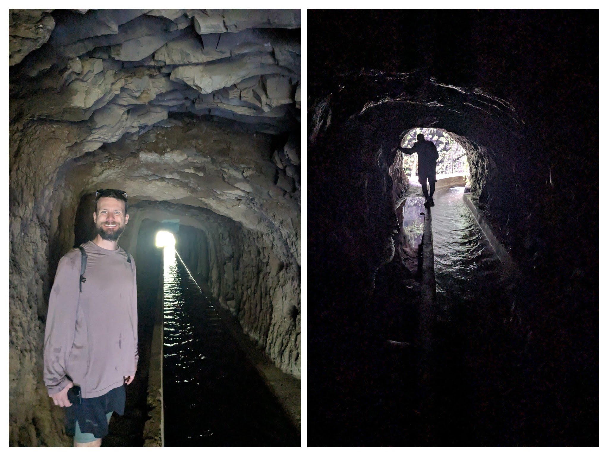 Tyler in a tunnel