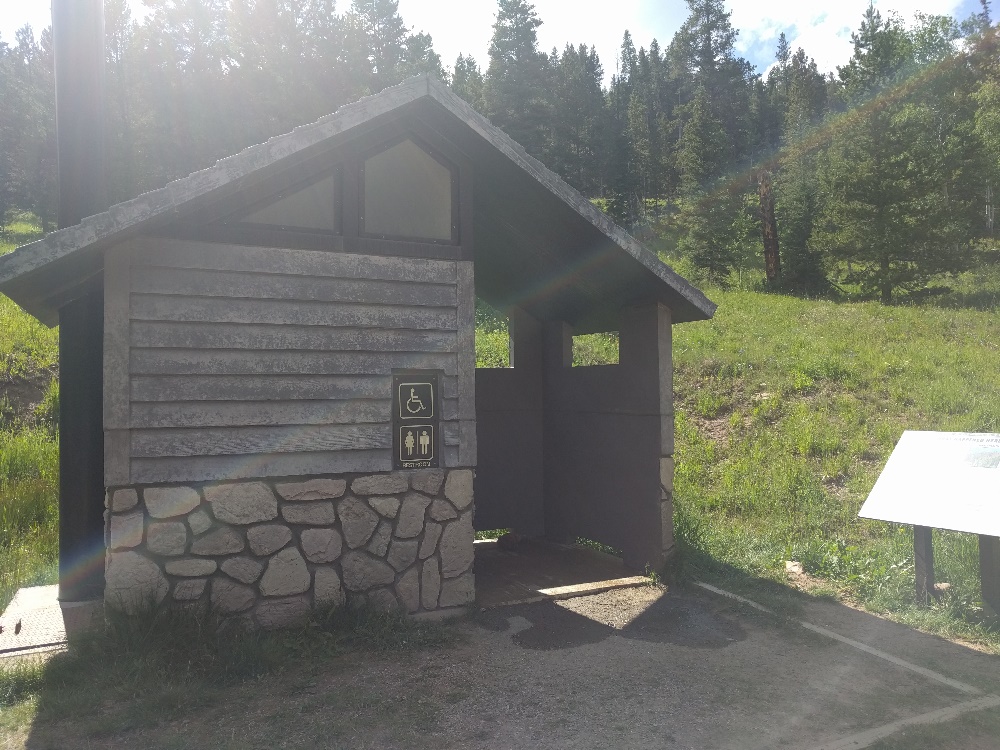 There was a bathroom at trail head