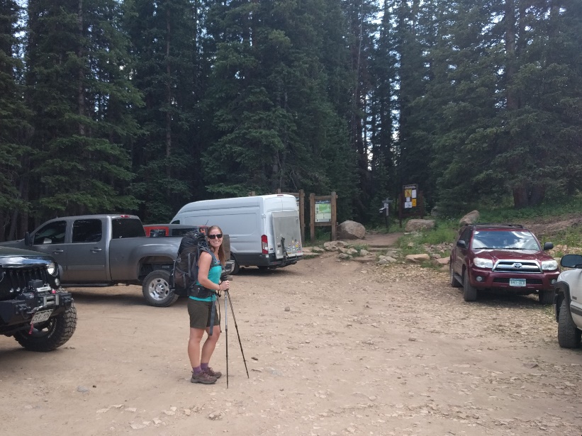 Leaving trail head