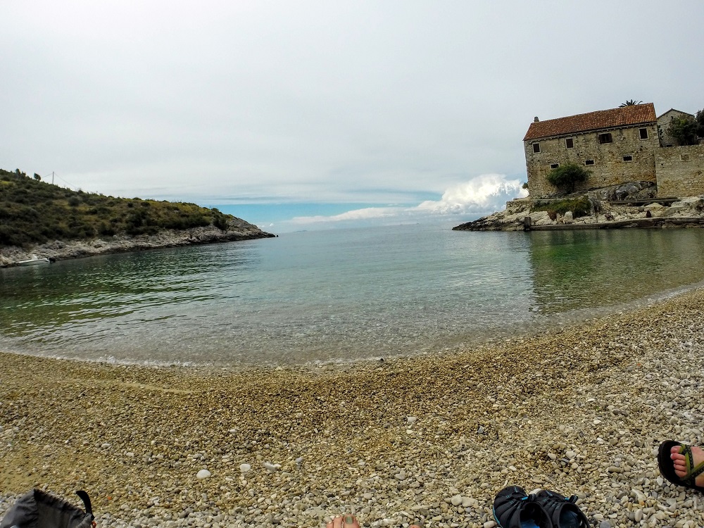 Dubovica Beach was deserted and so beautiful...very romantic.