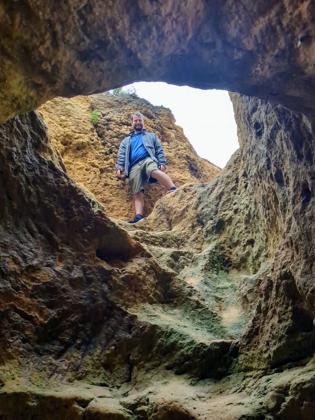 Sink holes leading to hidden beaches