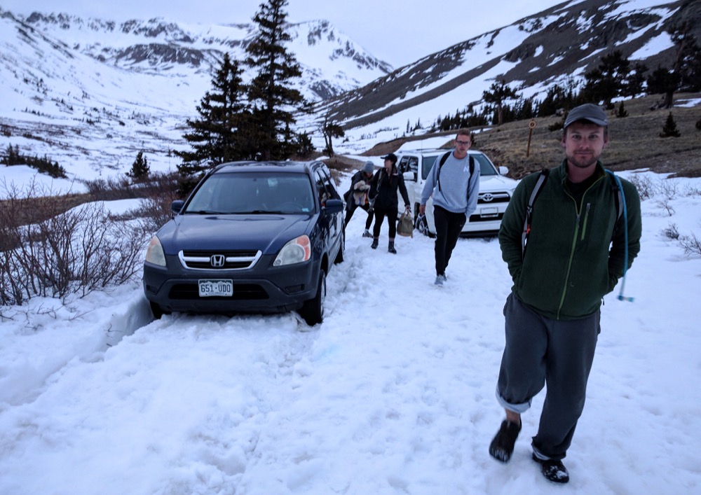 Digging out the car